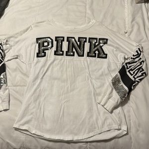 Like New “Pink” Long Sleeve with Glitter Details